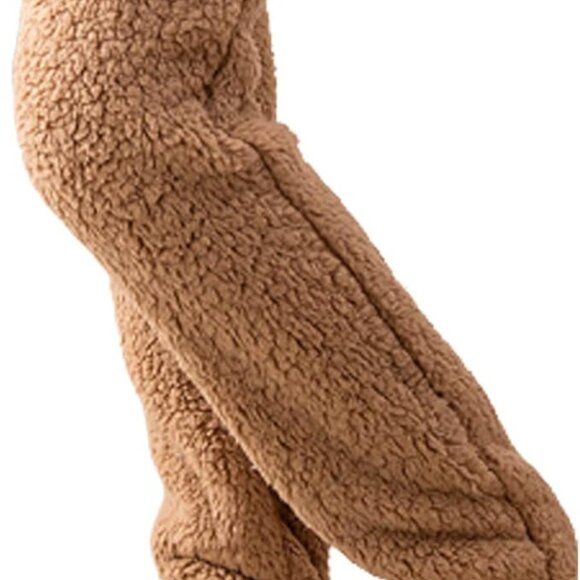 Over Knee High Fuzzy Camel Socks - Picture 5 of 5
